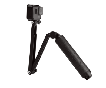 Telesin Waterproof Selfie Stick Tripod 360° for GoPro Sport Cameras, Black