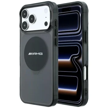 Mercedes AMG IML Bicolor Block MagSafe dėklas skirtas iPhone 18 Pro Max / 17 Pro Max, juodas