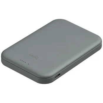 Uniq Lyden Lexa magnetinė išorinė baterija 5000mAh PD USB-C MagSafe, pilka