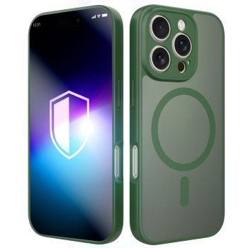 3mk Misty MagCase dėklas skirtas Apple iPhone 16 Pro Max, žalias