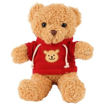 Pliušinis meškiukas Kruzzel 00026760, 30 cm, šviesiai rudas