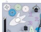 Educational Toy Wooden Manipulation Sensory Busy Board, 50x37.5cm
