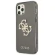 Guess dėklas iPhone 12 Pro Max telefonui Glitter 4G Big Logo, juodas