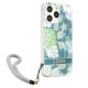 Guess dėklas iPhone 13 / 13 Pro Flower Strap, žalias