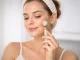 Jade Face Massager Set 3-in-1 Roller and Gua Sha Stone, White