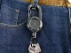 Retractable Keyring with Metal Cable and Carabiner