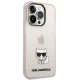 Karl Lagerfeld dėklas iPhone 14 Pro Max telefonui, rožinis Choupette