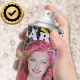Bakalu plaukų dažų purškiklis su blizgučiais, geltonas, 250 ml