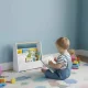 Ecotoys Montessori vaikiška lentyna knygoms, 2 lygių, balta