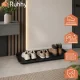 Ruhhy XXL Shoe Drip Tray with Raised Edges, Black