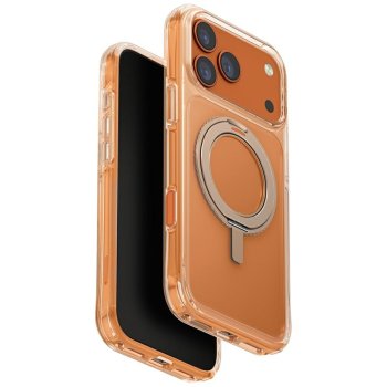 Uniq Swivix 360 dėklas su sukamuoju stovu iPhone 17 Pro Max, auksinis