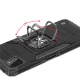 Wozinsky Ring Armor dėklas Samsung Galaxy A22 4G su žiedu ir stovu, mėlynas
