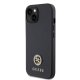 Guess dėklas iPhone 15 Plus telefonui 4G Strass Metal Logo, juodas