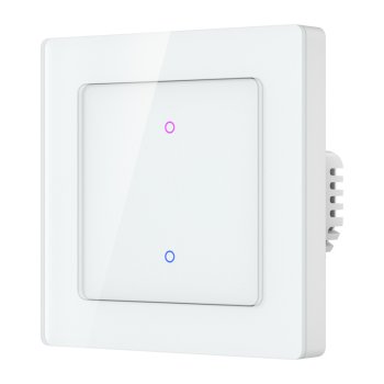 Išmanusis jutiklinis šviesos jungiklis Avatto TS20-EU-W2, 2 kanalų, WiFi