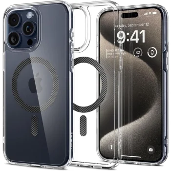 Spigen Ultra Hybrid MagSafe dėklas, skirtas iPhone 15 Pro Max, anglies pluošto