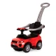 Triratis paspirtukas-mašinėlė 3-in-1 su rankena 137623, raudonas