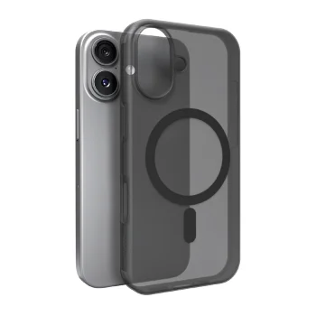 Puro Daylight MagSafe dėklas, skirtas iPhone 17, pusiau skaidrus juodas