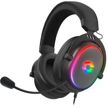 Speedlink CONUX RGB žaidimų ausinės kompiuteriui ir konsolėms, juodos