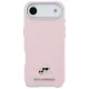 Karl Lagerfeld Karl & Choupette Head Pins Saffiano MagSafe dėklas iPhone Air, rožinis