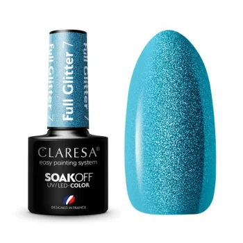 Claresa Full Glitter 7 Gel Polish, 5 g