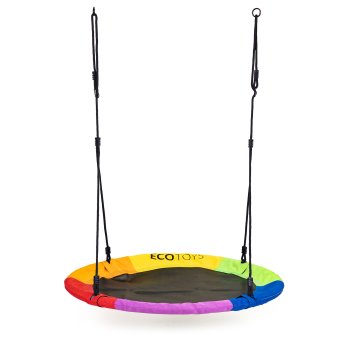 Ecotoys Garden Swing "Stork's Nest" 100 cm, Multicolor