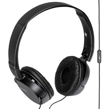 Sony MDR-ZX110APB uždaros ausinės su mikrofonu, juodos