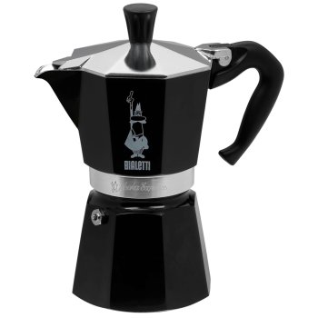 Bialetti Moka Express 0004953 kavinukas, 6 puodeliai, juodas