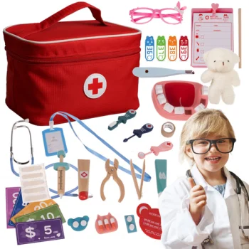Kruzzel Kids Doctor and Dentist Playset 24782, Multicolour