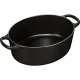 Ketaus ovalus troškintuvas Le Creuset Signature 27 cm, 4.1 l, matinė juoda