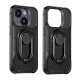 Smūgiams atsparus dėklas Joyroom Dual Hinge skirtas iPhone 14 Plus su žiedu-stovu, juodas