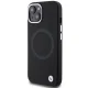 BMW Signature Liquid Silicone MagSafe dėklas telefonui iPhone 15, juodas