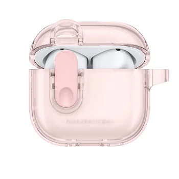 Ausinių dėklas AmazingThing Minimal Case skirtas AirPods 4, rožinis
