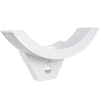 Maclean LED fasadinė lempa su judesio jutikliu, 10W, 800lm, IP54, balta