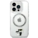Karl Lagerfeld dėklas iPhone 13 Pro su MagSafe, skaidrus (KLHMP13LHNKCIT)