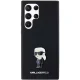 Karl Lagerfeld dėklas Samsung Galaxy S24 Ultra, Silicone Ikonik Metal Pin, juodas