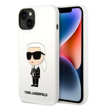 Karl Lagerfeld iPhone 14 Plus Case Silicone Ikonik White