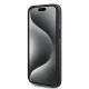Karl Lagerfeld Saffiano dėklas su kortelių dėtuve iPhone 15 Pro Max, juodas