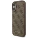 Guess 4G Classic dėklas, skirtas iPhone 17, rudas