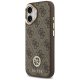 Guess 4G Strass Logo & Big Strap MagSafe dėklas iPhone 17, rudas