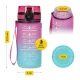 4Fizjo motyvacinė sportinė gertuvė, 500 ml, rožinė / mėlyna