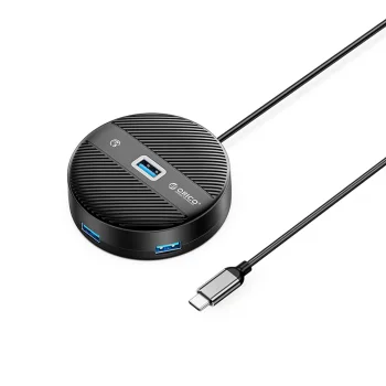 Orico YS1-C2 4 jungčių USB šakotuvas (1x USB 3.0, 3x USB 2.0), 0.3 m, juodas