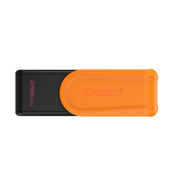 Kingston DataTraveler Exodia S 256GB USB 3.2 atmintinė, juoda/oranžinė