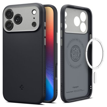 Spigen Nano Pop MagSafe dėklas, skirtas iPhone 17 Pro, juodas