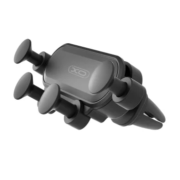 XO C41 gravitacinis automobilinis telefono laikiklis, į groteles, juodas
