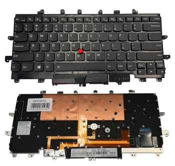 Extra Digital Lenovo ThinkPad X1 Carbon Gen 4 klaviatūra su apšvietimu, US, juoda
