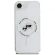 Dėklas Karl Lagerfeld IML Metal Karl & Choupette Heads MagSafe iPhone 16e, baltas