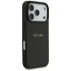 Guess Grained Gold Ring MagSafe dėklas iPhone 18 Pro / 17 Pro, juodas