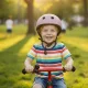 Vaikiškas dviratininko šalmas Trike Fix su LED, M (55–58 cm), violetinis