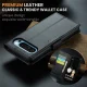 Google Pixel 9 Pro XL CASEME Wallet Magnetic Leather Case Cover, Black