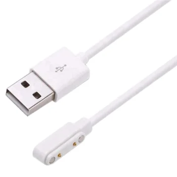 Magnetinis įkroviklis laikrodžiui Q55A / Q112A, USB, 50 cm, baltas